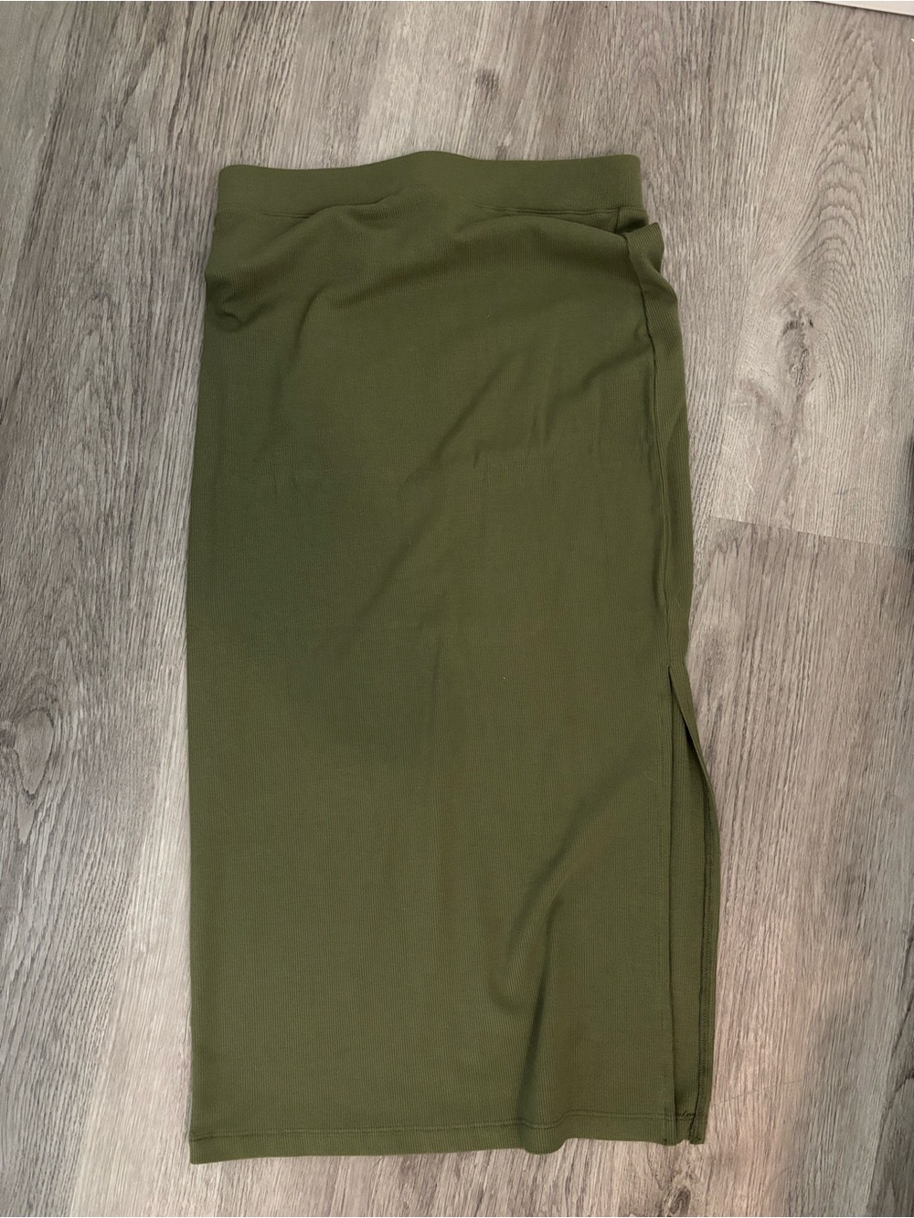 Gianni Bini Olive Green Midi Skirt